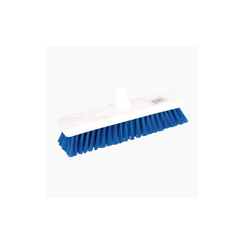 12" Soft Plastic Broom Complete Blue (Excel)